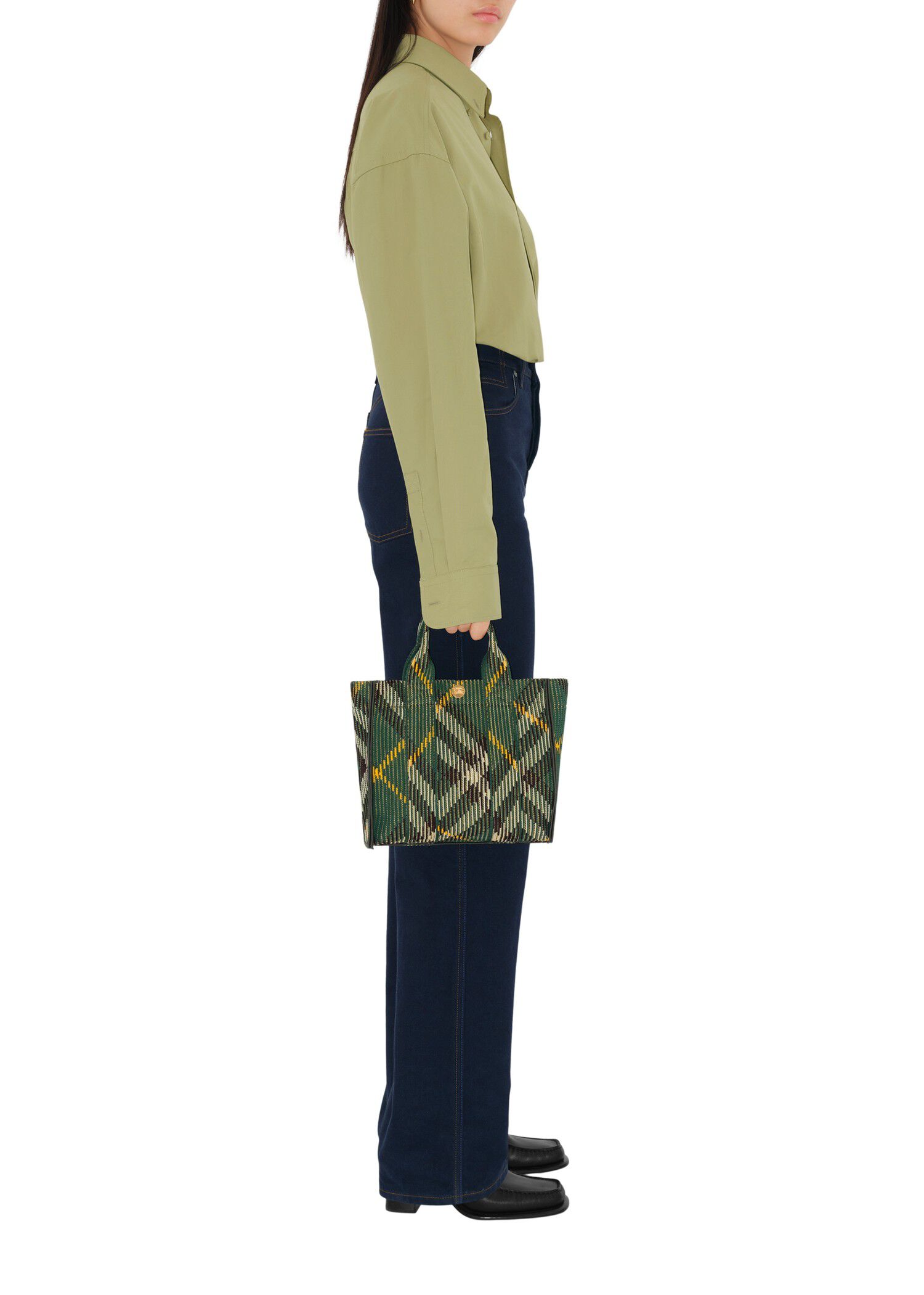Burberry Mini Check Knitted Tote Women | Heathrow Reserve & Collect