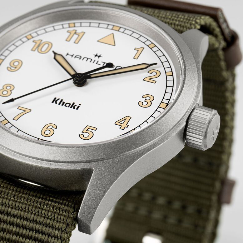 Khaki Field 38mm Unisex Watch White, , hi-res