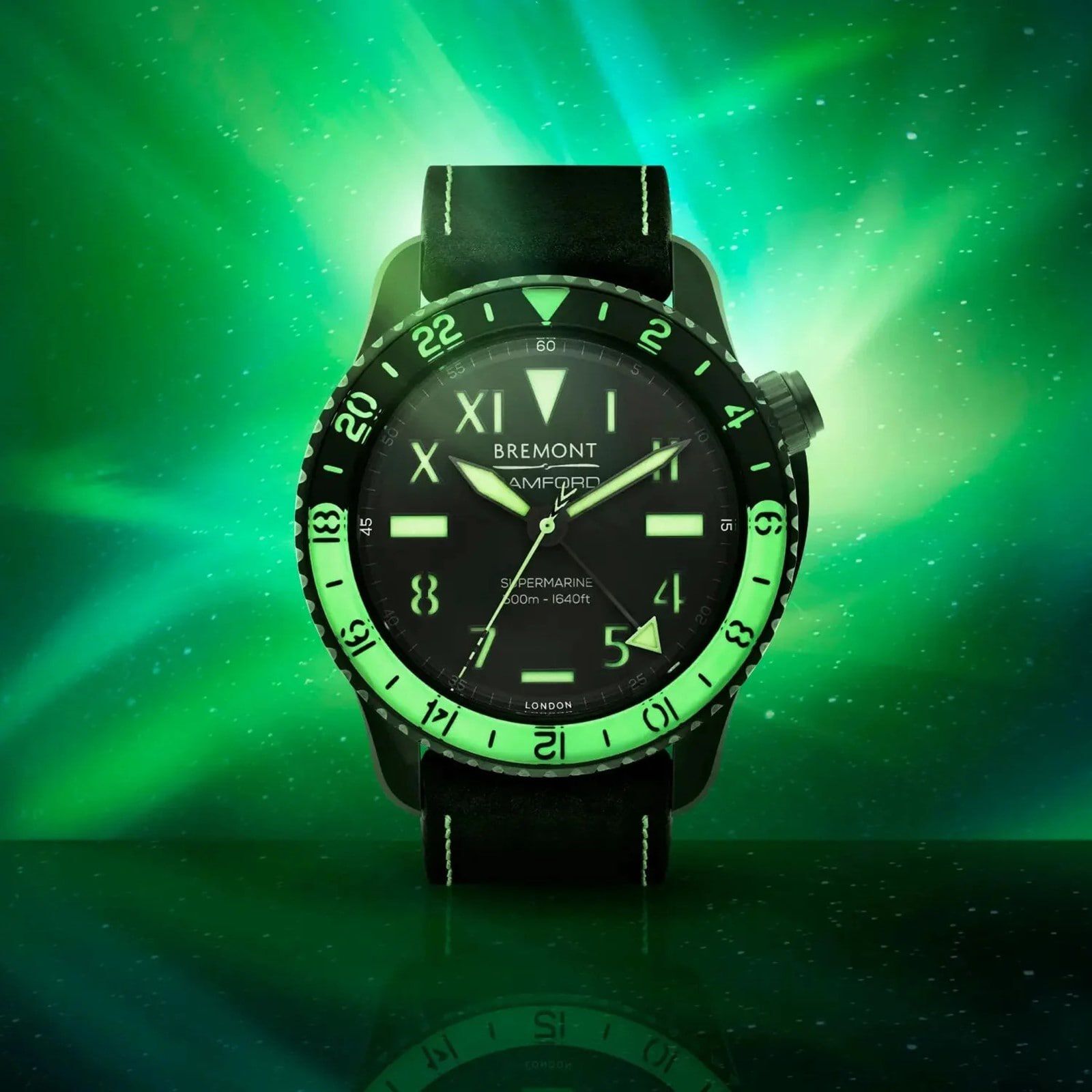 Bremont Bremont Bamford Aurora 43mm Limited Edition Mens Watch Black Fine Watches Heathrow Reserve Collect