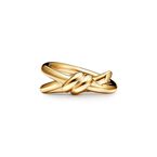 Tiffany Knot Double Row Ring in Yellow Gold - Size 6 1/2