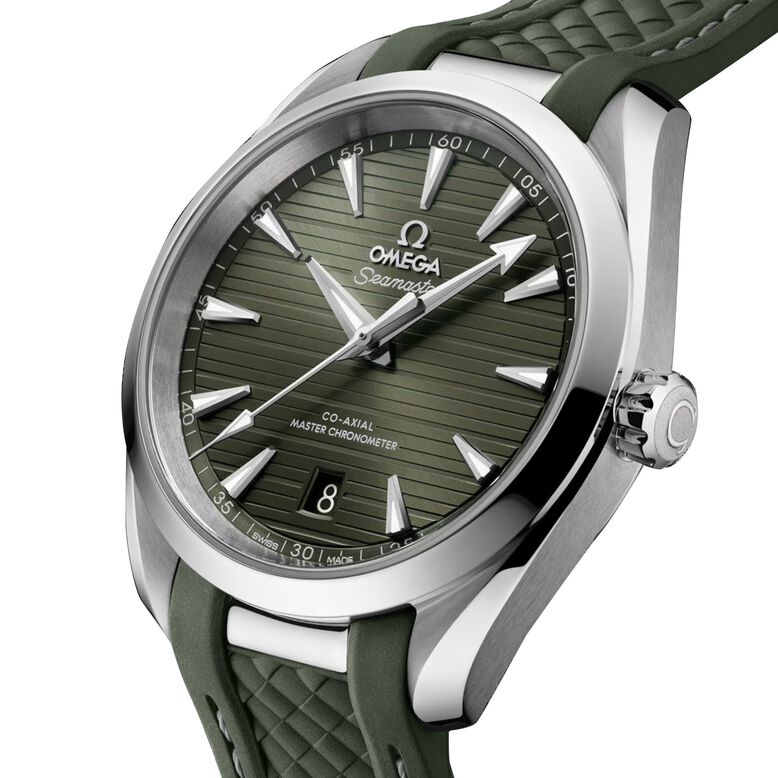 Seamaster Aqua Terra 150M 38mm, Steel on Rubber Strap, , hi-res