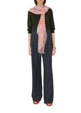 Wide Check Wool Scarf, , hi-res
