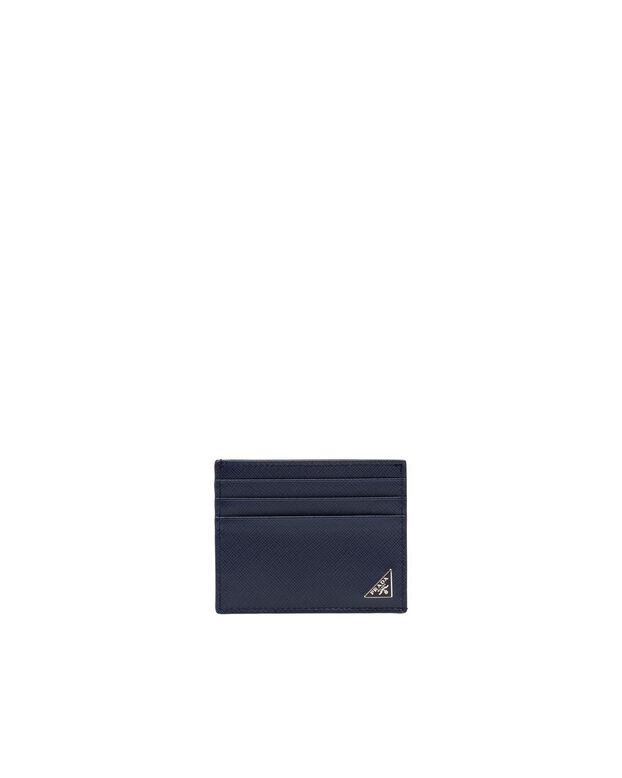 Saffiano leather card holder, , hi-res