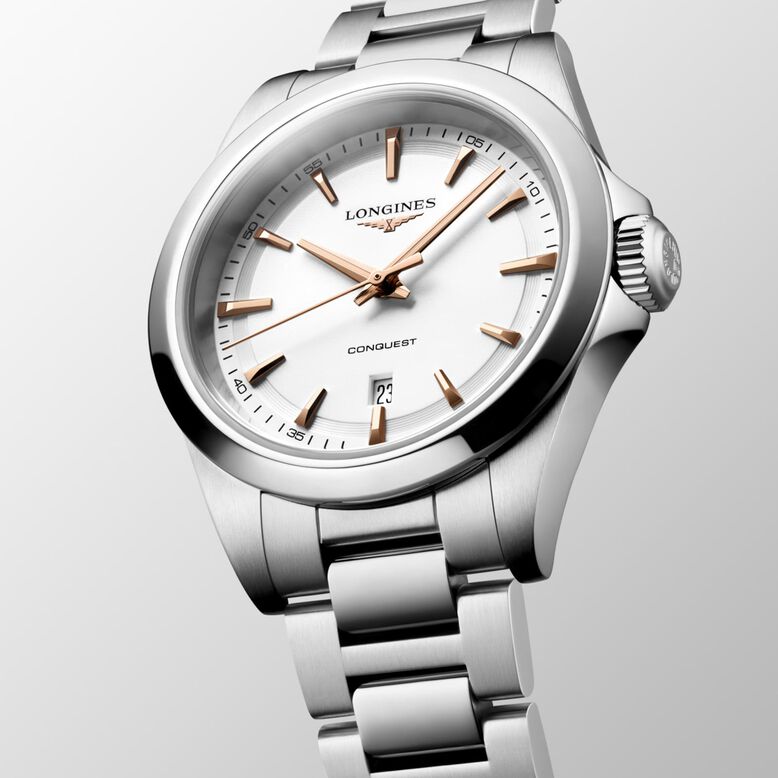 HydroConquest Quartz 30mm Ladies Watch White, , hi-res