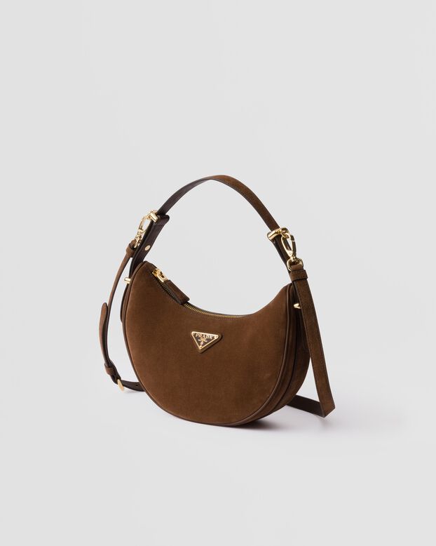 Prada Arqu&eacute; suede shoulder bag, , hi-res