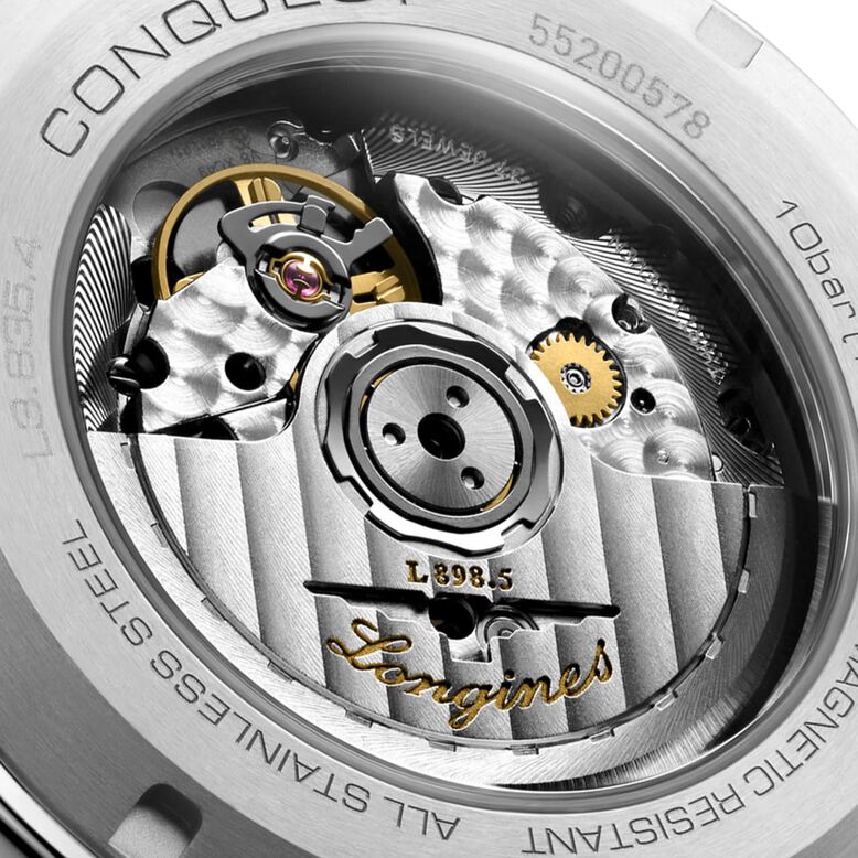 Conquest Chronograph 42mm Mens Watch Silver, , hi-res