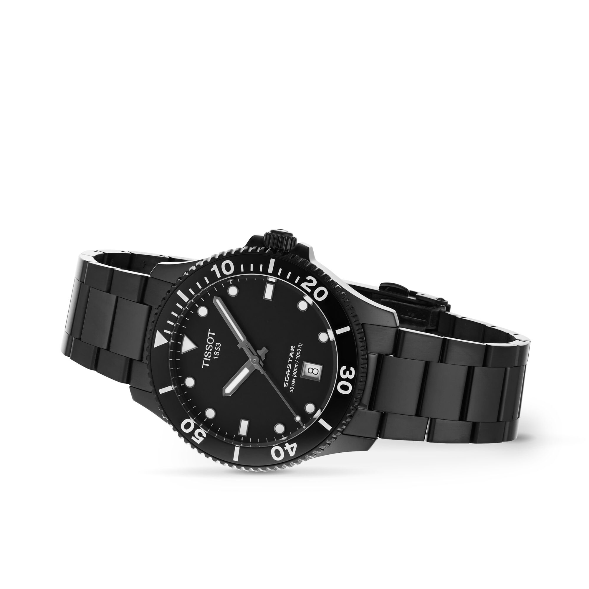 Tissot Tissot Seastar 1000 Quartz 40mm Mens Watch Black Fine