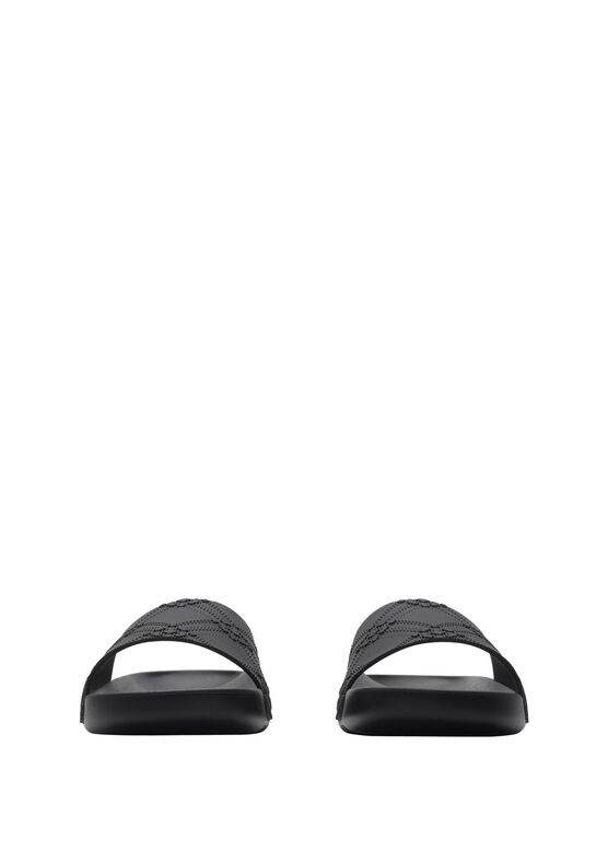 Embossed Check Dive Slides, , hi-res