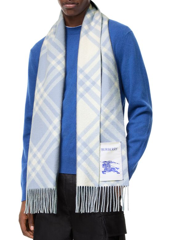 Check Cashmere Scarf, , hi-res