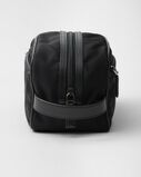 Re-Nylon and Saffiano leather travel pouch, , hi-res