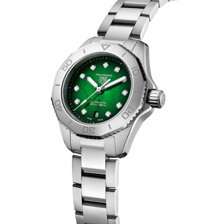Aquaracer Professional 200 30mm Ladies Watch Green, , hi-res