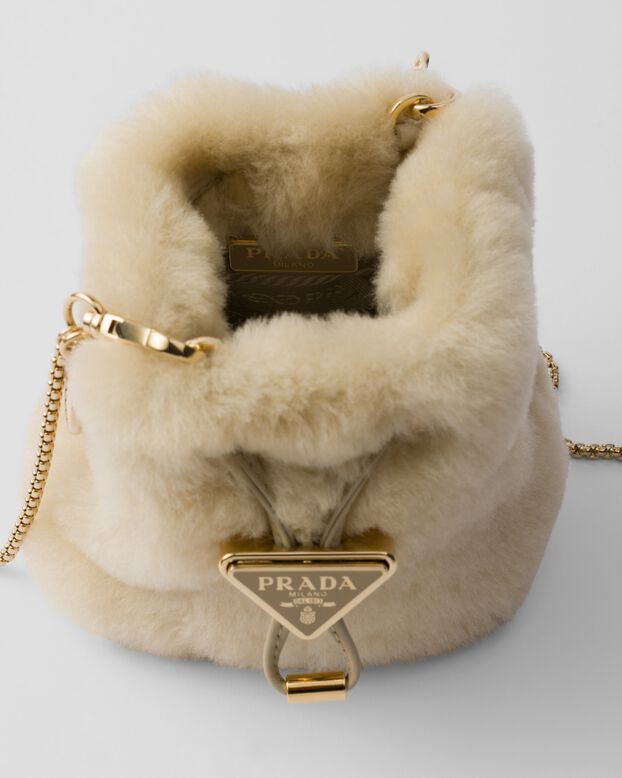 Sheepskin mini pouch, , hi-res