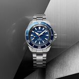 Prospex 4R Compact Mechanical Diver's 41.7mm Mens Watch Cobalt Blue, , hi-res