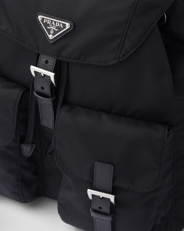 Re-Nylon medium backpack with pouch, , hi-res