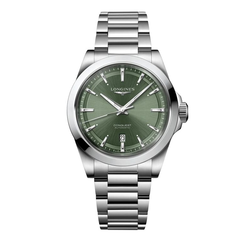 Conquest 41mm Mens Watch Green, , hi-res