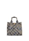 Mini Check Knitted Tote, , hi-res