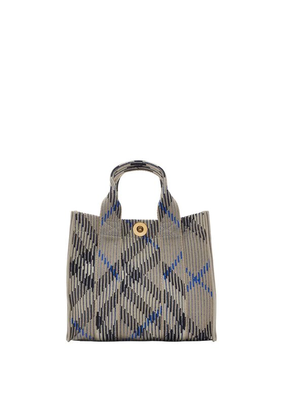 Mini Check Knitted Tote, , hi-res