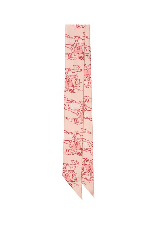 Skinny Heart Knight Silk Scarf, , hi-res