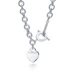 Return to Tiffany&trade; Heart Tag Toggle Necklace in Silver, , hi-res