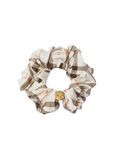 Check Silk Scrunchie, , hi-res