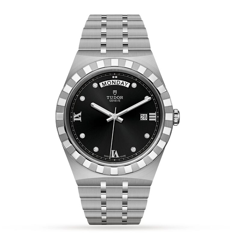 Royal 41mm, Steel Case, Black Dial, , hi-res