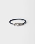 Braided nappa leather bracelet