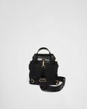 Small Re-Nylon and brushed leather backpack, , hi-res