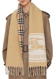 Reversible Knight Stamp Scarf, , hi-res