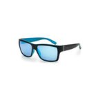 Riser Matte Black and Blue Mirrored Sunglasses XB1