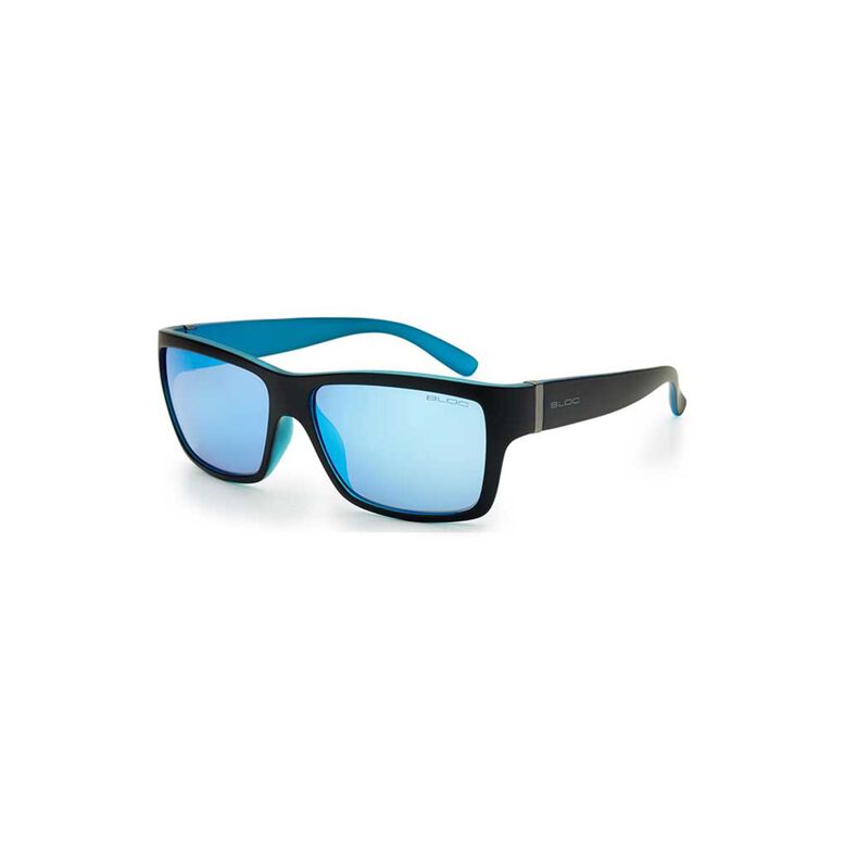 Riser Matte Black and Blue Mirrored Sunglasses XB1, , hi-res