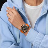 Endurance Pro 44mm Orange Rubber Strap Watch, , hi-res