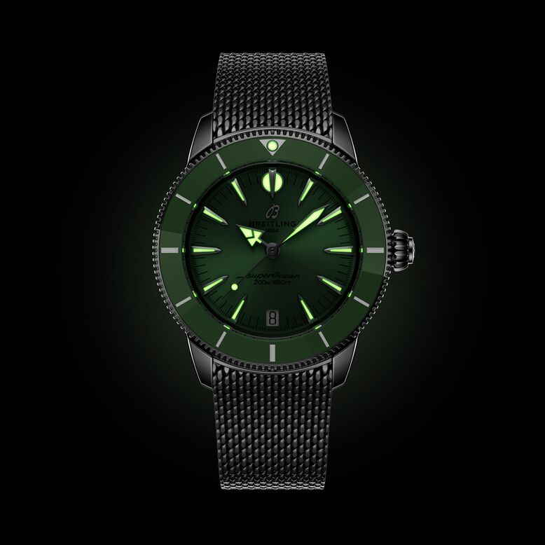 Superocean Heritage Automatic 36mm Unisex Watch Green, , hi-res