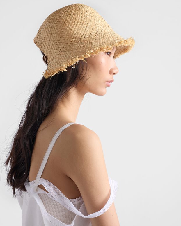 Raffia hat, , hi-res