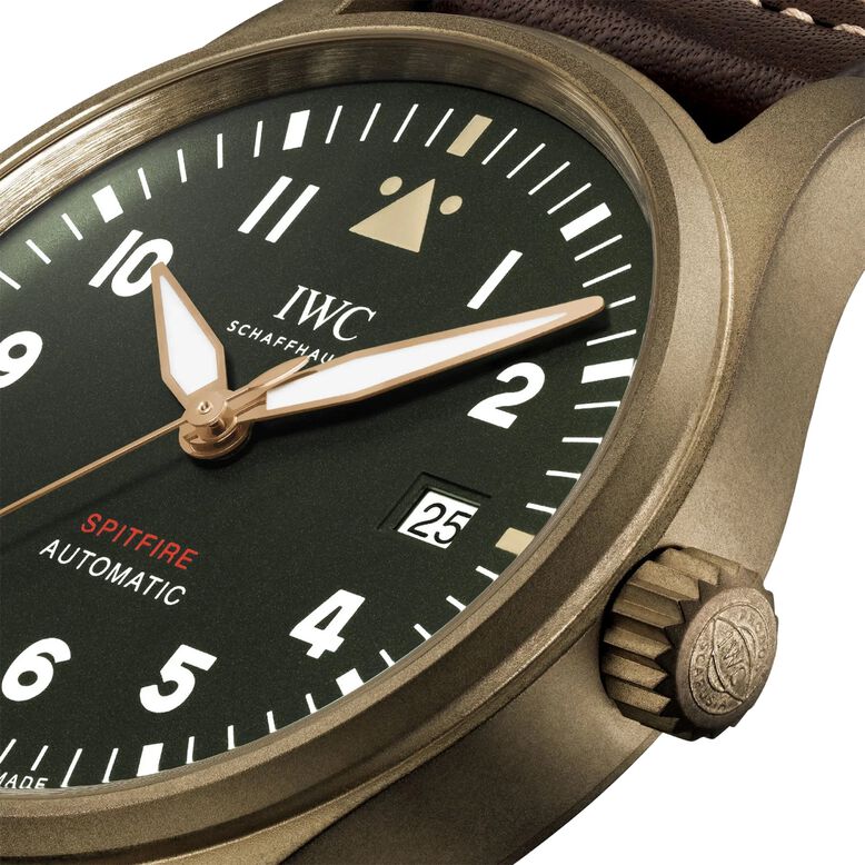 Pilot&#39;s Automatic Spitfire 39mm Mens Watch Green, , hi-res