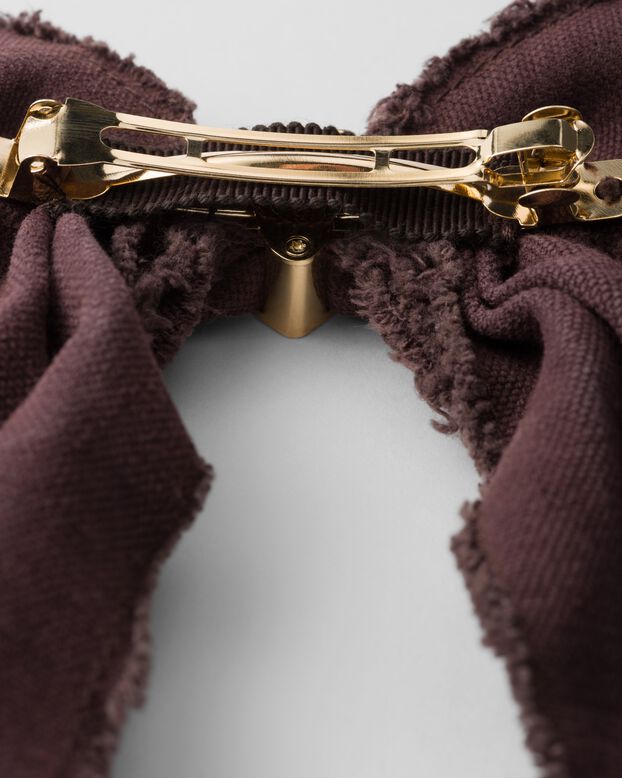 Canvas hair clip, , hi-res