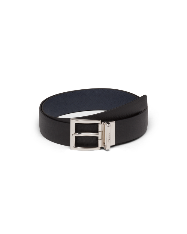 Saffiano Leather Reversible Belt, , hi-res