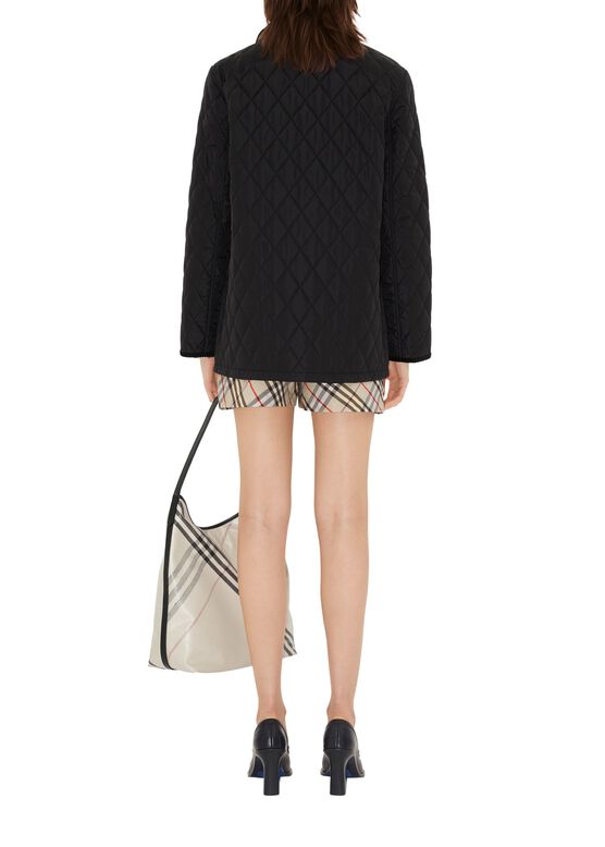 Quilted Nylon Barn Jacket, , hi-res