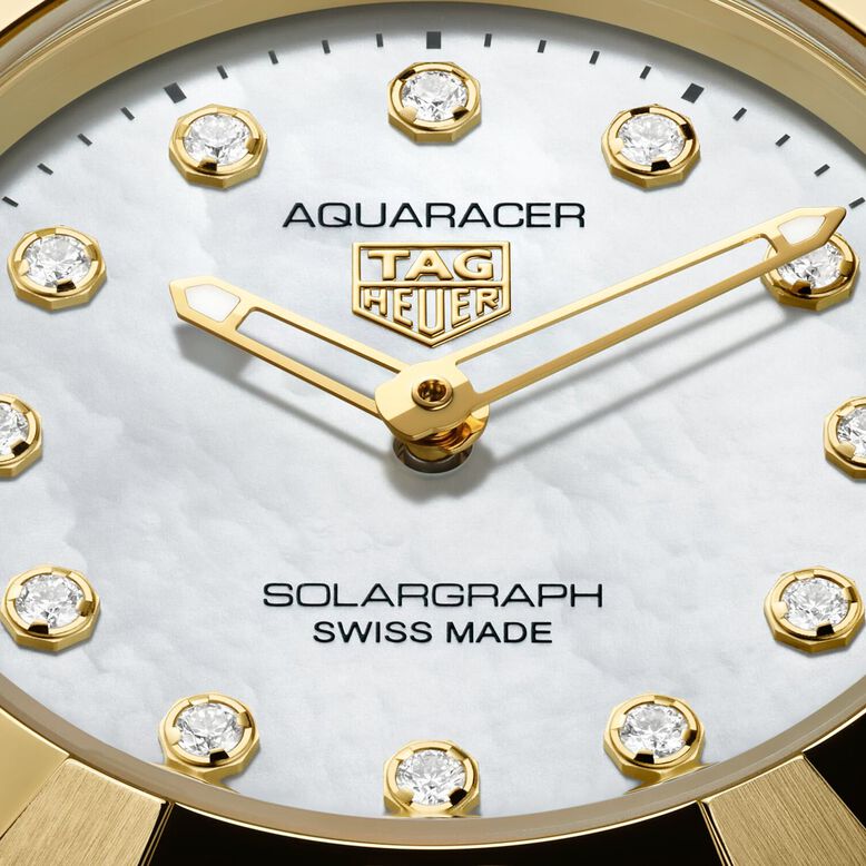 Aquaracer Professional 100 28mm Ladies Watch 18k Yellow Gold, , hi-res