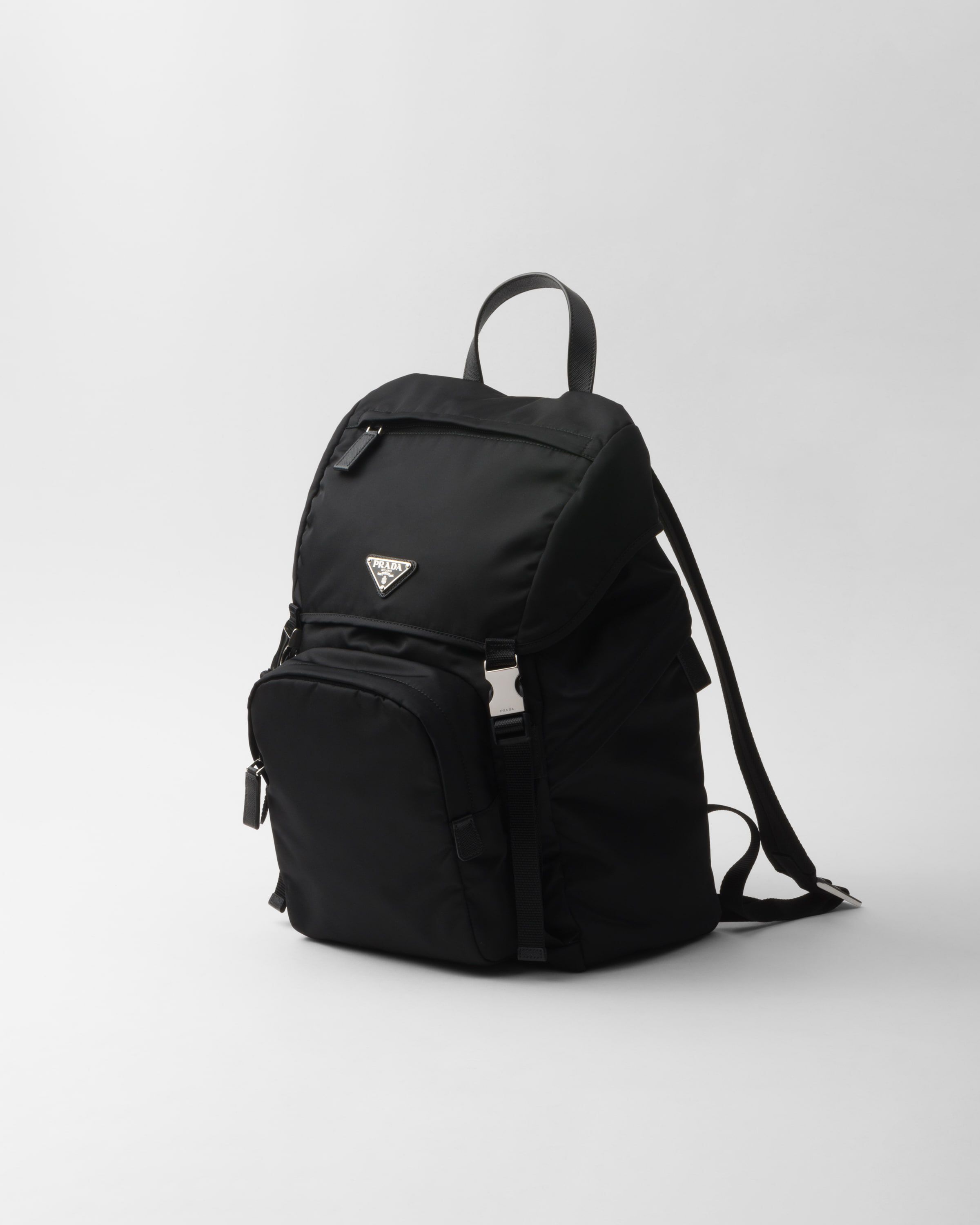 Re Nylon and Saffiano leather backpack