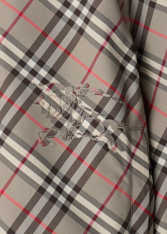 Cropped Reversible Check Jacket, , hi-res