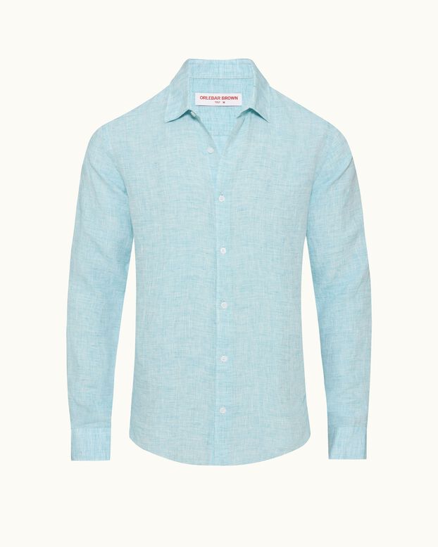 Giles Linen Cls Ii Aqua Blue/White, , hi-res