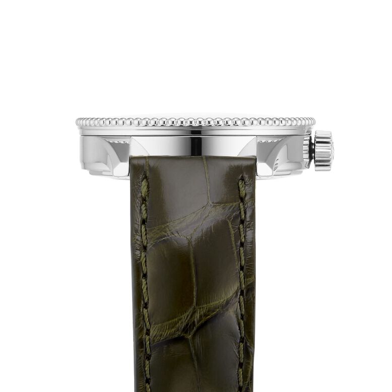 Navitimer Automatic 35 Stainless Steel Leather Strap - Mint Watch, , hi-res