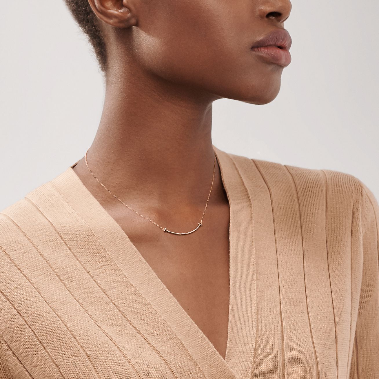 Tiffany diamond smile necklace store