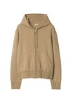 Wool Blend Zip Hoodie