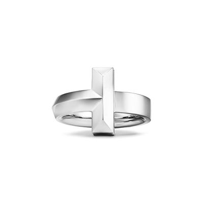 Tiffany T T1 Ring in White Gold, 4.5 mm Wide - Size 6