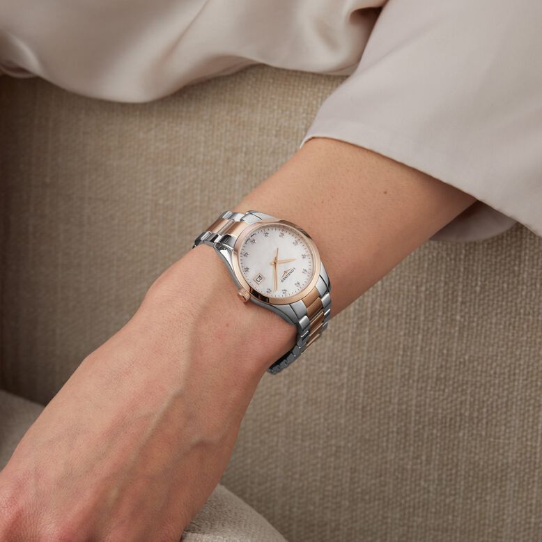 Conquest Classic 34mm Ladies Watch White, , hi-res