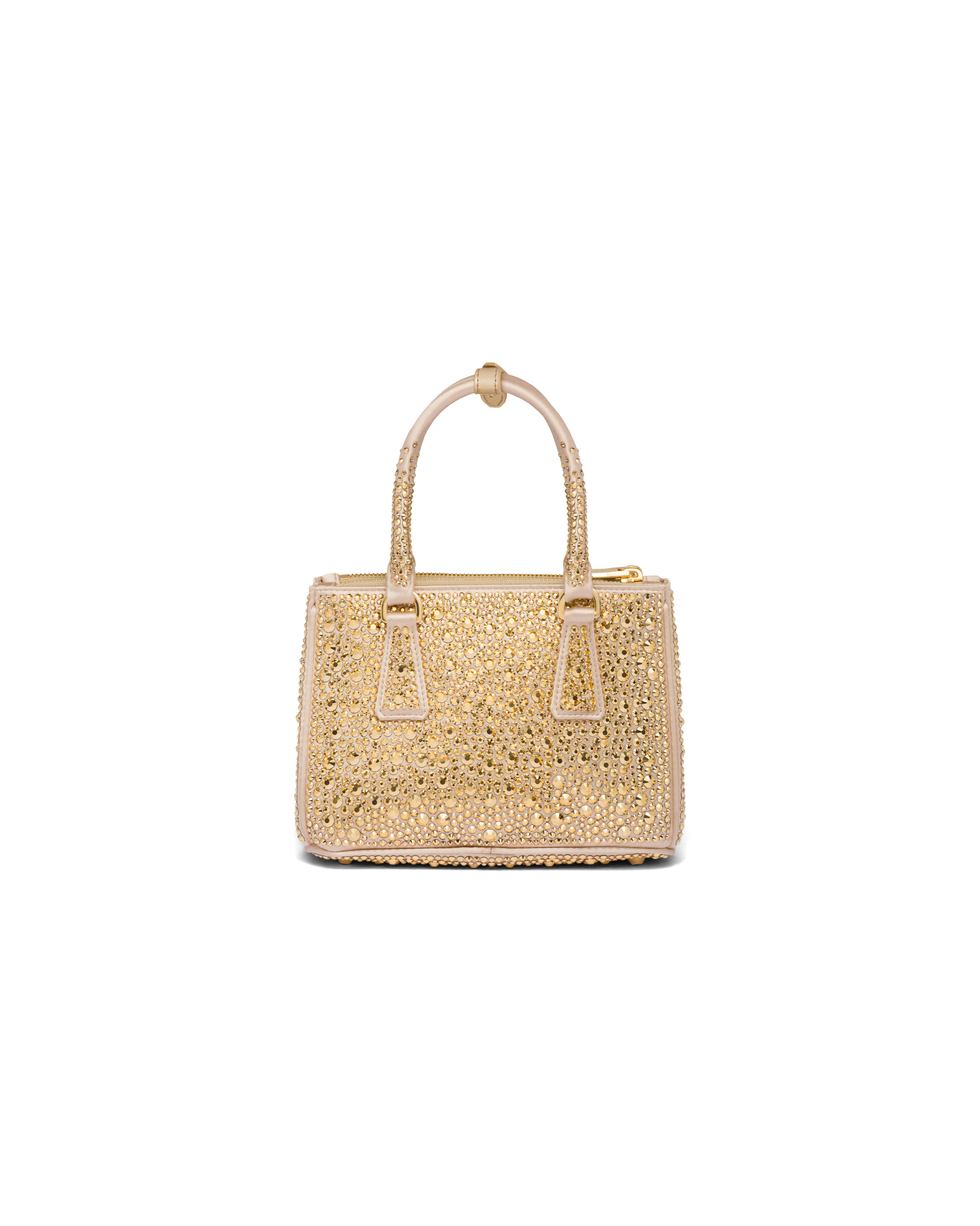 Prada Prada Galleria satin mini-bag with crystals Top Handle | Heathrow  Boutique