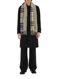 Reversible Check Cashmere Scarf, , hi-res