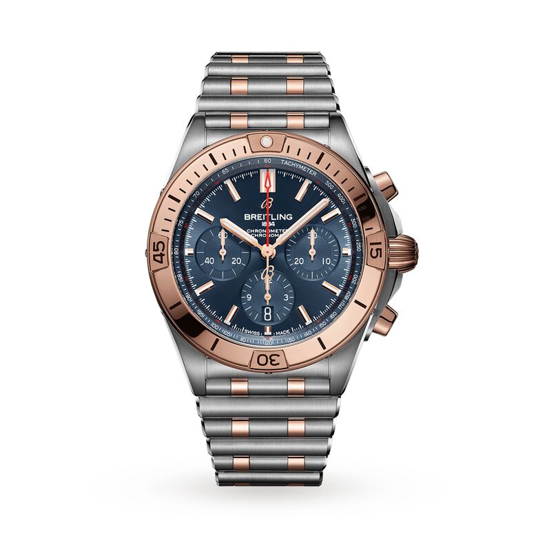Chronomat B01 42 Stainless Steel &amp; 18k Red Gold Watch, , hi-res