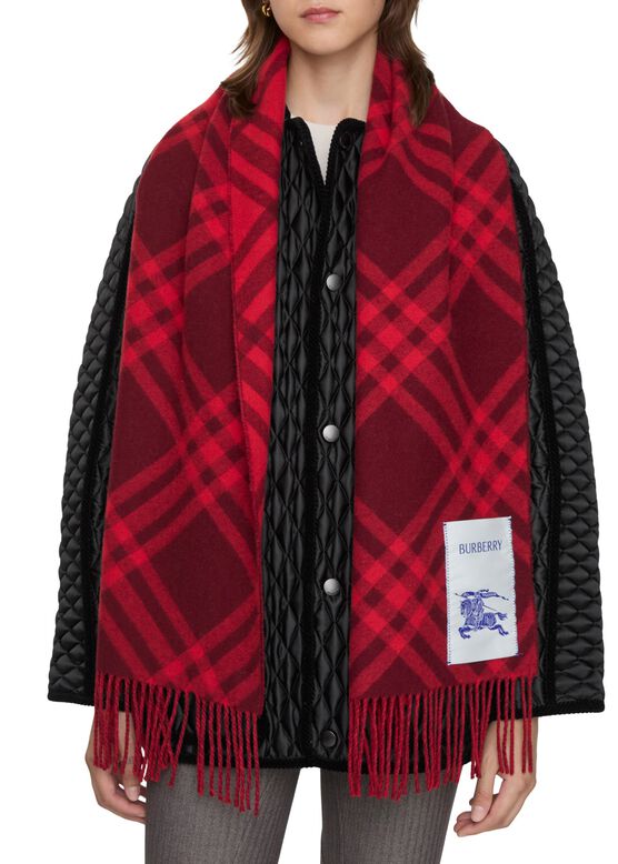 Check Cashmere Scarf, , hi-res